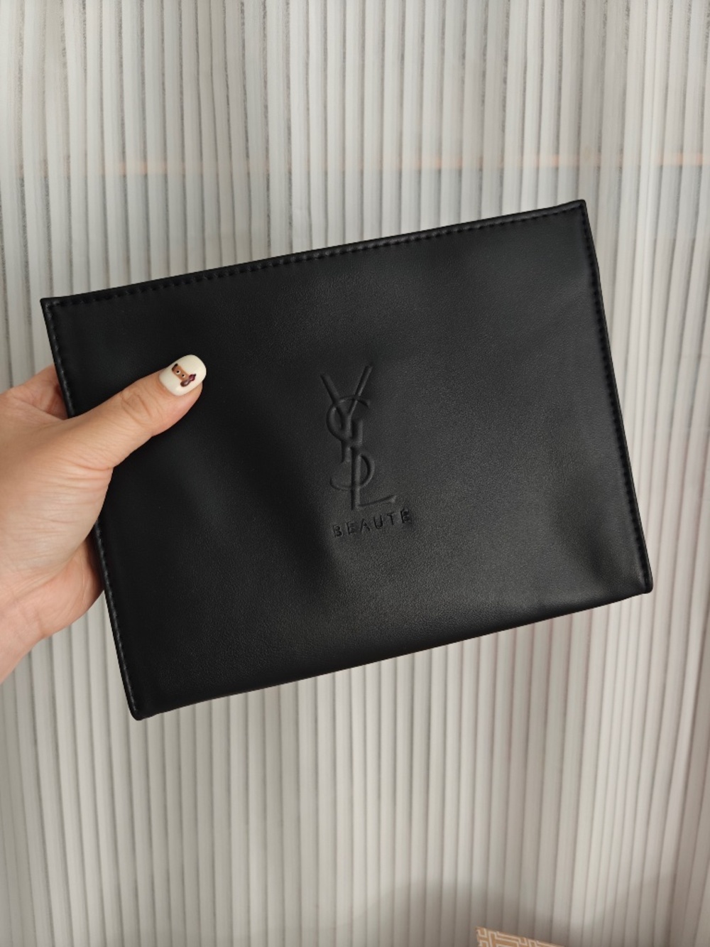 NWOT Yves Saint Laurent YSL Beauty Black Cosmetic Pouch/Clutch